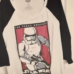 Set of 2 Torrid Star Wars Raglan Shirts